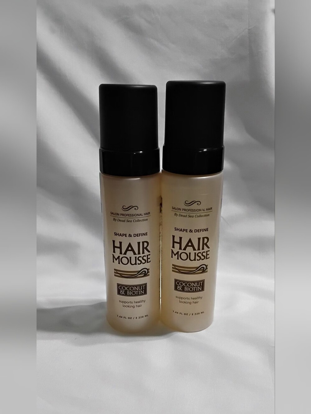 Shape & Define Hair Mousse with Coconut & Biotin - Beige (2 Pack)